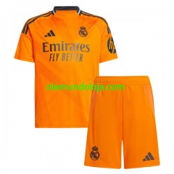 Camisola Real Madrid Criança Equipamento Segundo 2024-2025 Manga Curta